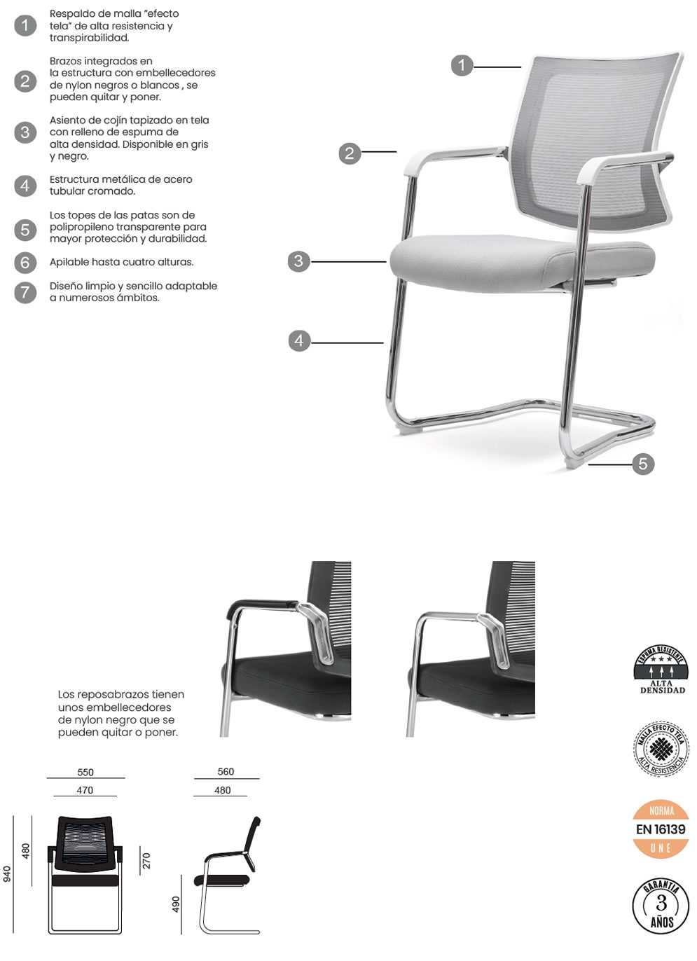Silla Dallas caracteristicas
